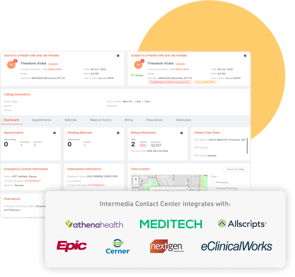 EHR integration dashboard